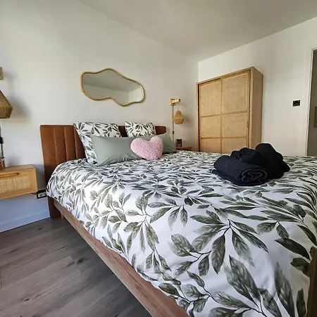 Forestier - T2 Cosy Avec Terrasse & 2 Parkings Privatifs -centre דירה